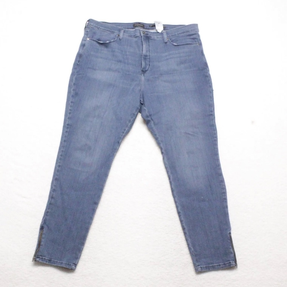 Banana Republic Women's Size 34 Blue Skinny High Rise Stretch Denim Leggings